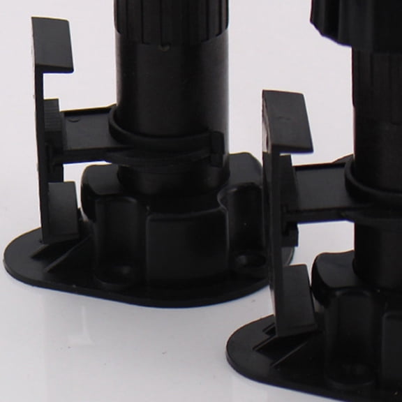 AURARMLET 20-Pack Plastic Cabinet Foot Buckle Clips for Kitchen Legs, Strong and Design