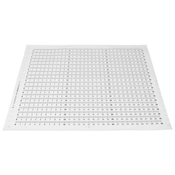 AURARMLET 20Pcs Adhesive Ruler Stickers with Fine Workmanship Suitable for Humid Environments