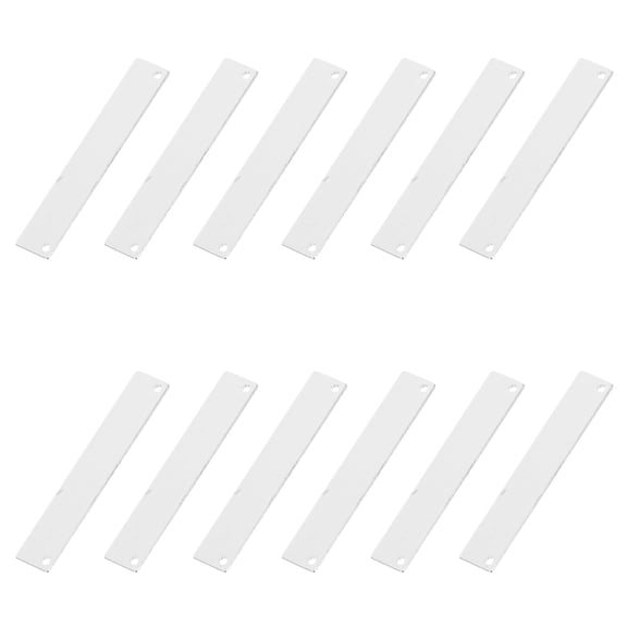 AURARMLET 20 Pieces Metal Rectangle Pendant Blanks for Jewelry Crafting and Accessories Making