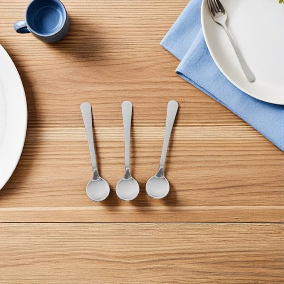 AURARMLET Set of 20 Portable Mini Metal Spoons for Spice, Salt, and Condiment Scooping in