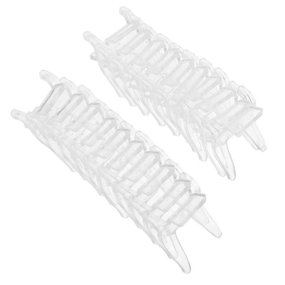 AURARMLET 20Pcs Transparent Acrylic Crystal Holders for Stones Minerals Display Stands Storage