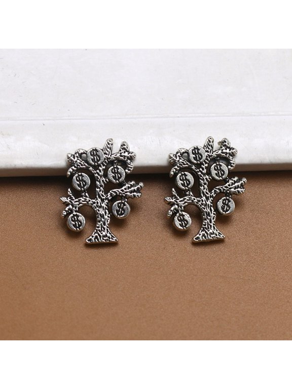 20 Pieces Vintage Metal Money Tree Charms and Bookmark Pendants for Crafting Jewelry Making