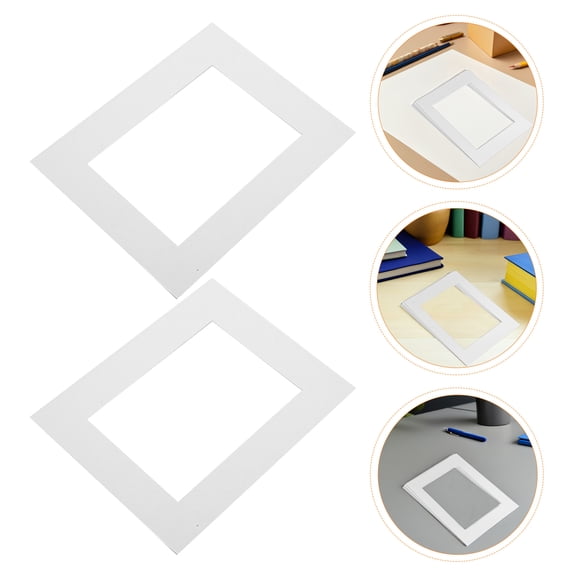 AURARMLET 20pcs White Photo Frame Mat Board Insert for 10 Inch Pictures