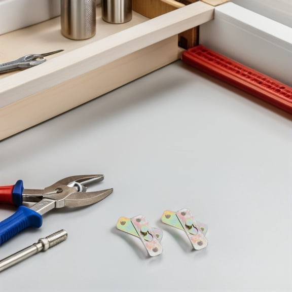 AURARMLET 24Pairs Wall Mount Hardware Metal Frame Clips for Photos Paintings Mirrors