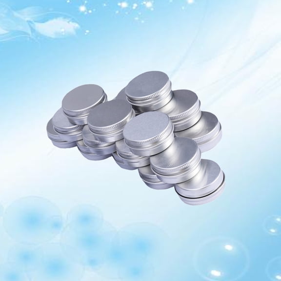 AURARMLET 24Pcs Durable Aluminium Makeup Cream Box for Skincare and Travel Accessories Users