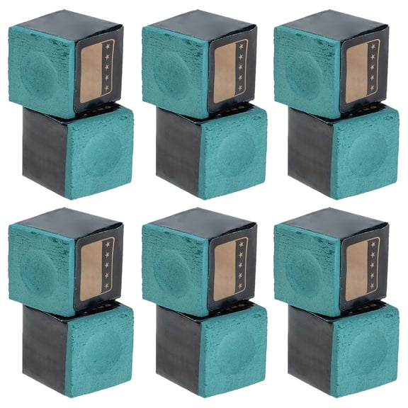 AURARMLET Set of 24 Green Pool Cue Chalk Cubes for Billiards, Home, Tournament, and