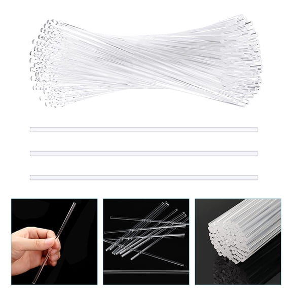 AURARMLET 24pcs Plastic Lollipop Sticks for DIY Crafts and Party Treats