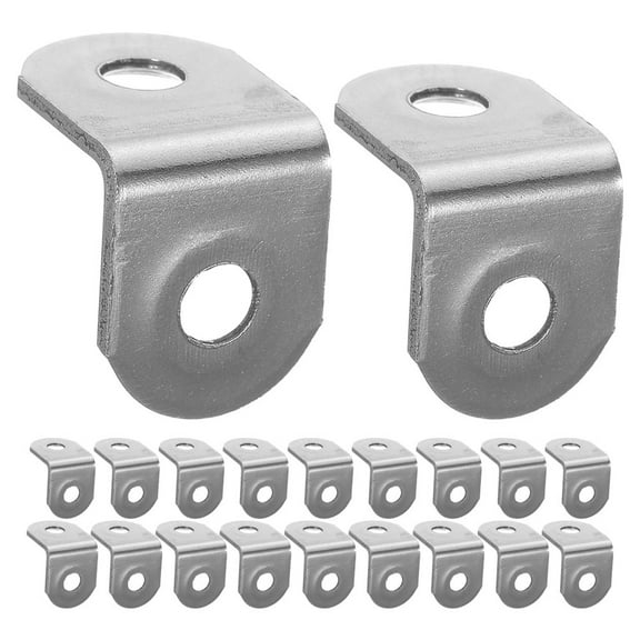 AURARMLET 24pcs Household Wall Angle Brackets Shelf L Bracket For Heavy Load Support