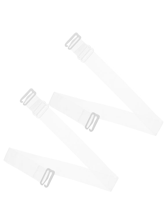 2Pack Reusable Transparent Shoulder Enhancer Bra Strap for Swimsuits 38 x 1.8 x 0.