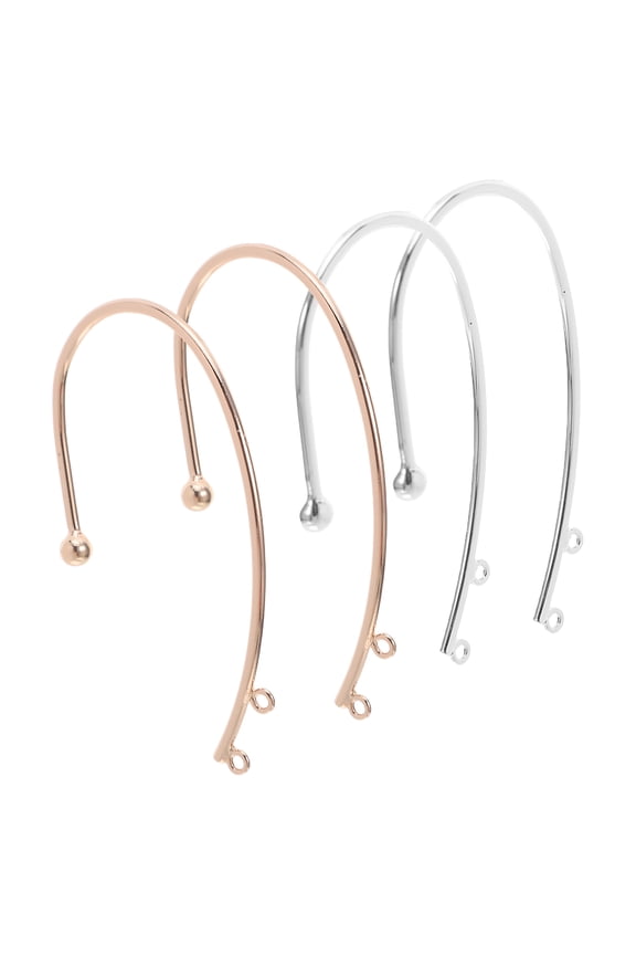 2Pair DIY Ear Wrap Earrings Clip on Non Piercing Ear Cuff Accessories for Jewelry Making