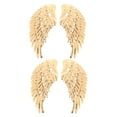 thumbnail image 1 of AURARMLET 2Pairs Iron-on Style Applique Golden Sequin Wings for Personal, 1 of 8