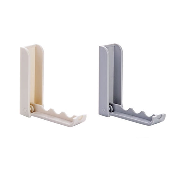 AURARMLET Folding Wall Hooks Easy Install Multiple Functions for Kitchen Bedroom 2Pcs