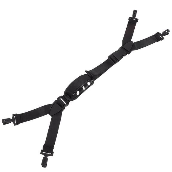 AURARMLET 2-Pack Adjustable Black Nylon Hat Straps for Construction Professionals and Worksite Use