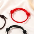 thumbnail image 1 of AURARMLET 2-Pack Adjustable Red Knot String Bracelets Rope Bangles for Men and Women, 1 of 8