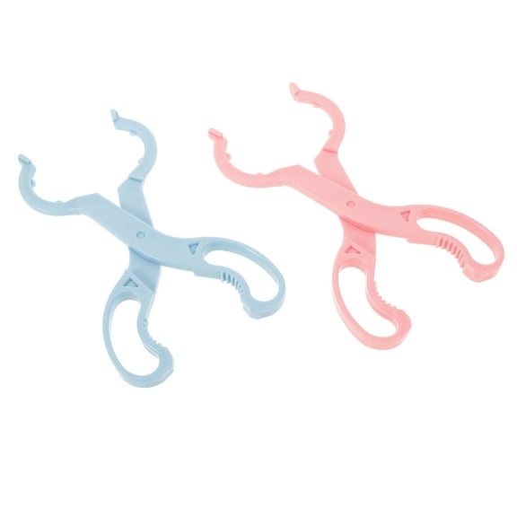 AURARMLET 2-Pack Anti-Skid Bottle Clamp Soother Clips with Compact PP Design for Secure Grip