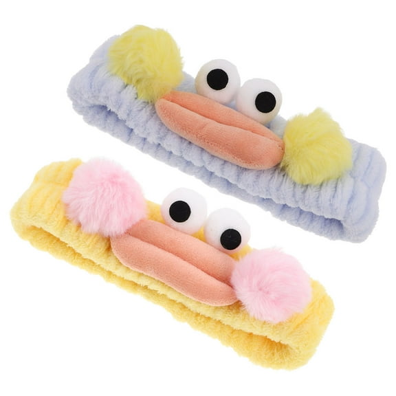 AURARMLET 2Pcs Assorted Elastic Spa Headbands Non- Hairbands for Face Wash Makeup Comfortable Fit