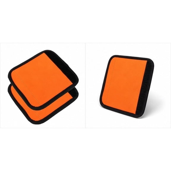AURARMLET 2Pcs Bars Protectors Orange Polyester Grip Pad for Weightlifting at Gym