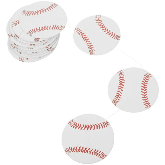AURARMLET 2Pcs Baseball Theme Party Decorations Paper Multi Birthday Hanging Banner