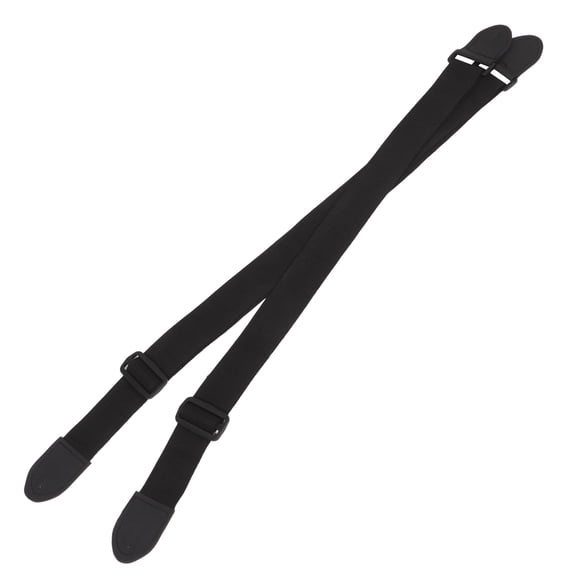 AURARMLET 2Pcs Black Guitar Strap Comfortable Wooden Vintage Acoustic Electric Guitar Accessories