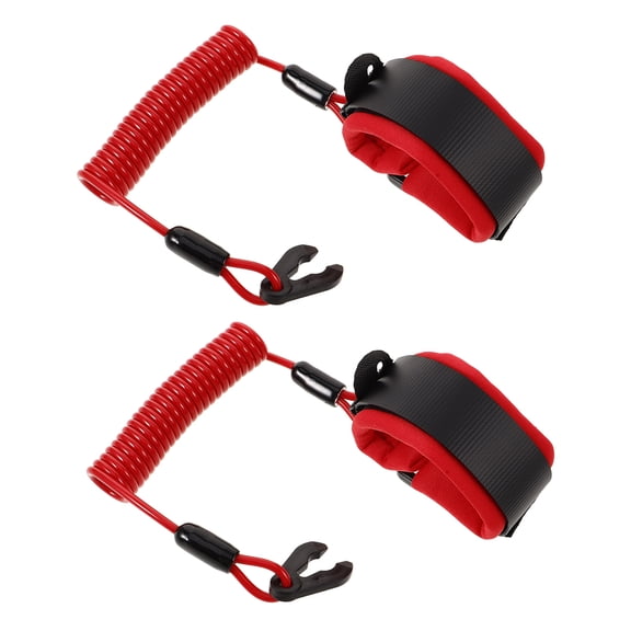 AURARMLET 2Pcs Boat Emergency Cord Red for Resistant Applications in Boating Enthusiasts