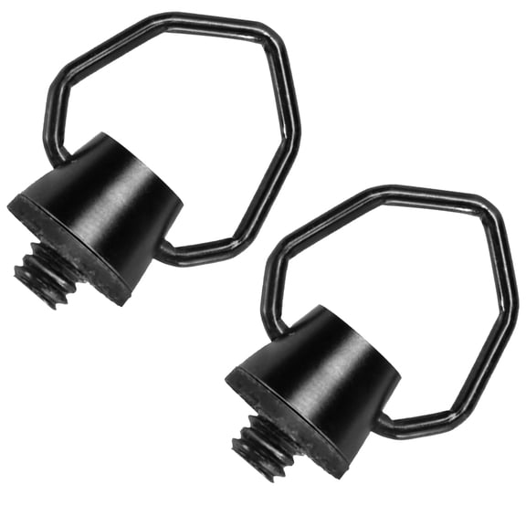 AURARMLET 2Pcs Camping Hanger Hook Modern Black Light Ring Loop for Outdoor Adventure