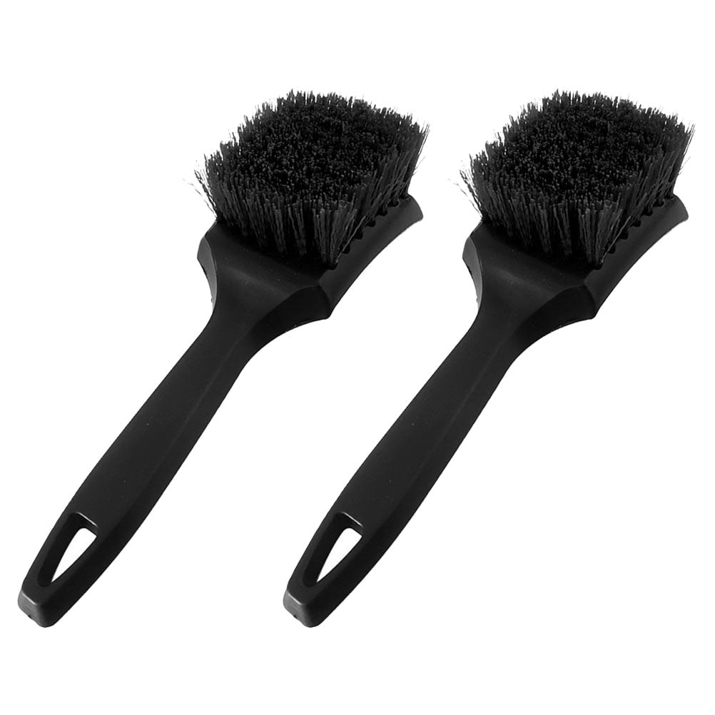 Mandark 2-Pack Double Head Car Cleaning Brushes - Soft Bristle Detailing Brushes For Air Vents, Dashboard, Interior (Blue)