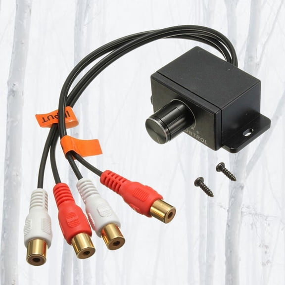 AURARMLET 2Pcs Car Remote Level Controller for Audio Bass Amplifier Volume Control Multi Color