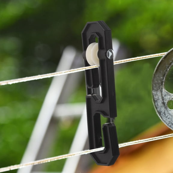 AURARMLET 2-Pack Plastic Clothesline Separator with Nylon Bearings for Smooth, Hanging and Spreader