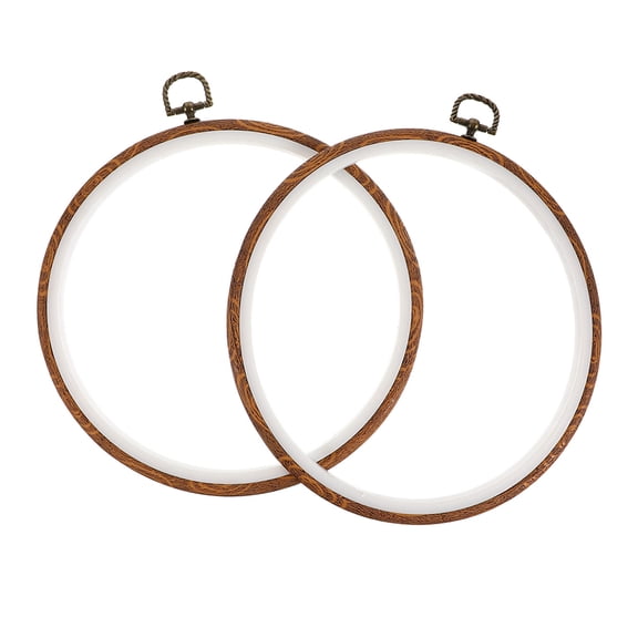 AURARMLET 2Pcs Cross Kits for Beginners and Experienced Crafters, Multi-Color Imitation Wood Plastic, Home Decor Craft Supplies