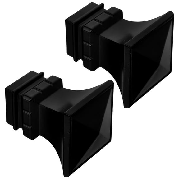 AURARMLET 2Pcs Curtain Pole Ends Iron Black Prevent Curtain Rod Slippage for Homeowners