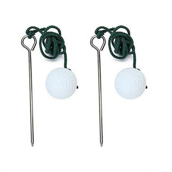 AURARMLET 2-Pack Driving Range Accessories with Steel and Plastic Rope for Effective Golf Training