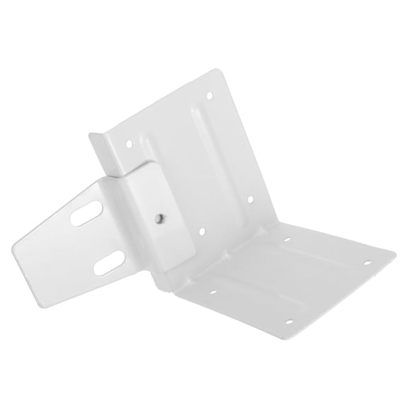 AURARMLET 2-Pack White Iron Floating Shelf Brackets for Wall Mounting, Heavy Duty Support for Home and Office