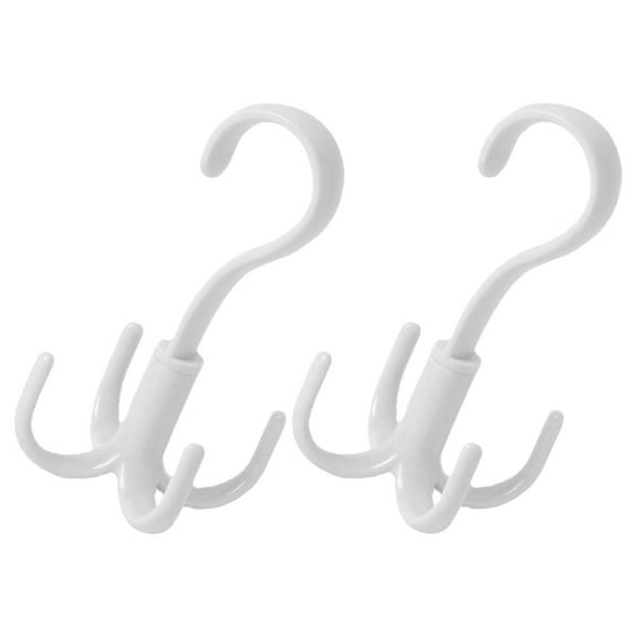 AURARMLET 2Pcs Handbag Hanger Material White Color Rotating Design Closet Organizer 16.0X5.0X5.0In