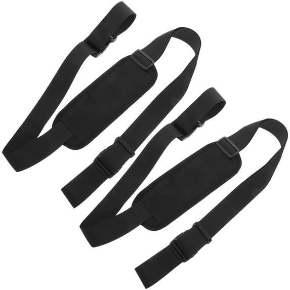 AURARMLET 2-Pack Heavy Duty Adjustable Black Shoulder Straps for Scooter Skateboard Carrier Accessories Portable and