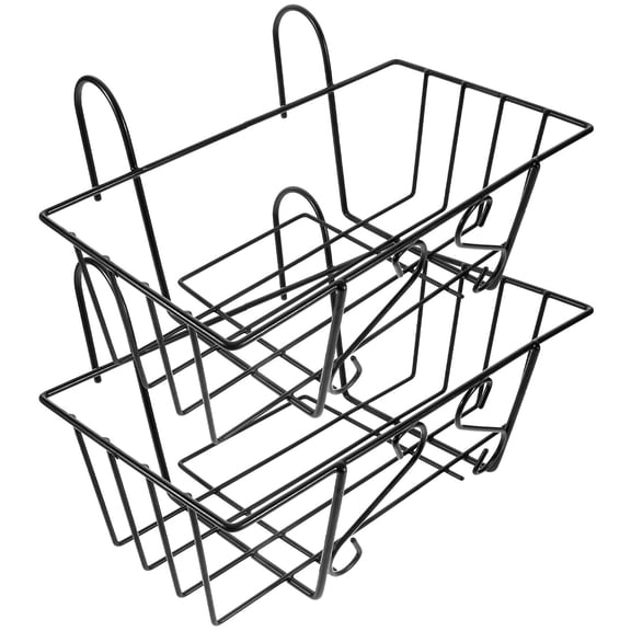 AURARMLET 2Pcs Iron Hanger Plants for Balcony 13.8x7.7x4.7in