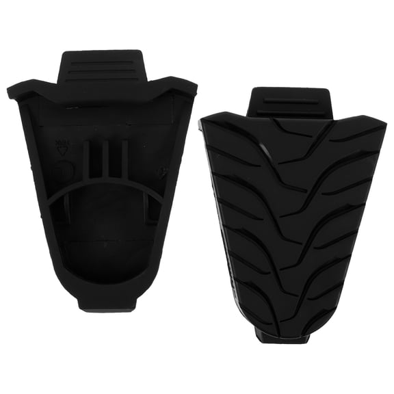 AURARMLET 2Pcs Lightweight Black Road Bike Cleat Cover with Durable Material and Wide Compatibility