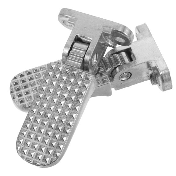 AURARMLET 2Pcs Motorcycle Supporting Pads Impact Resistant Silver Foot Pegs for Wet Roads