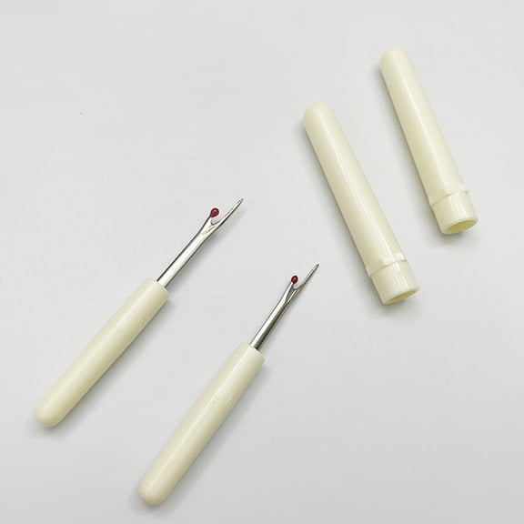 AURARMLET 2-Pack Beige Plastic Seam Sewing Tool for Fabric Removal and Crafting Projects
