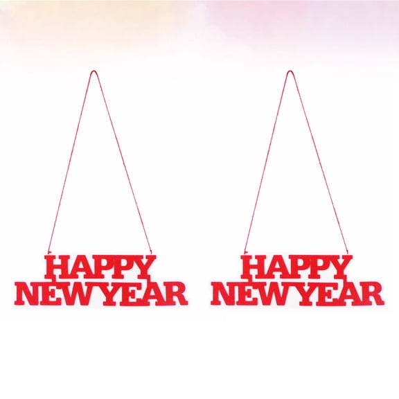AURARMLET 2Pcs Red New Year Hanging Decorative Accents for Holiday Home and Party Use