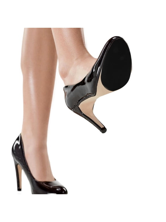 2Pcs Non Slip Shoe Pads Black PVC Sole Protector Adhesive Anti Slip Cushions