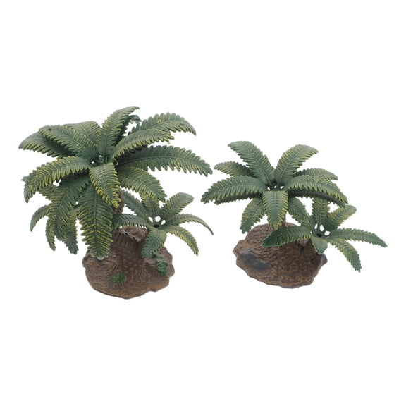 AURARMLET 2-Pack Realistic Plastic Trees for Architectural Models, Scenery, Dioramas, and Craft Projects
