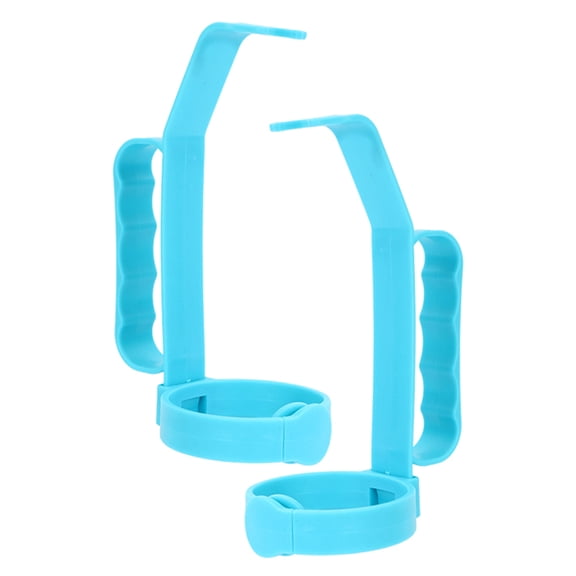 AURARMLET 2Pcs Blue Drink Bottle Carrier Handle with Non Slip Grip for Secure Beverage Holding