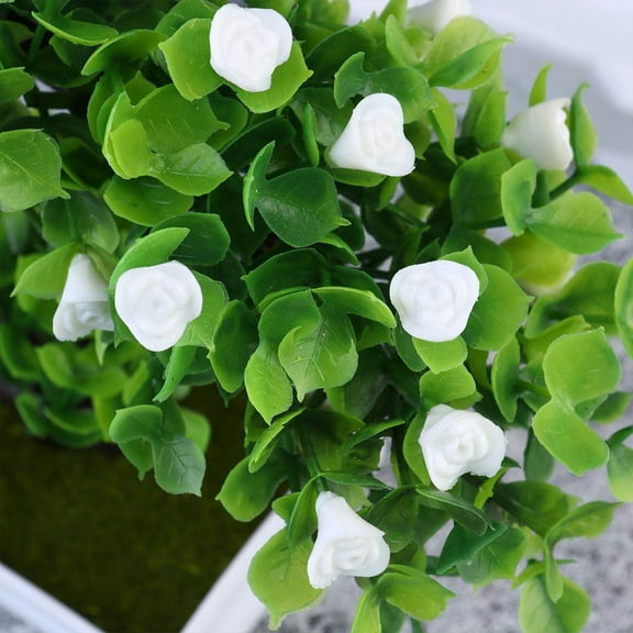 AURARMLET 2Pcs Realistic Bonsai Plastic Trees Easy to Clean Decor for Home