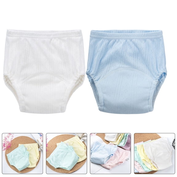 AURARMLET 2Pcs Reusable Diapers Baby Cotton Assorted Color for Infant Girl Travel Design