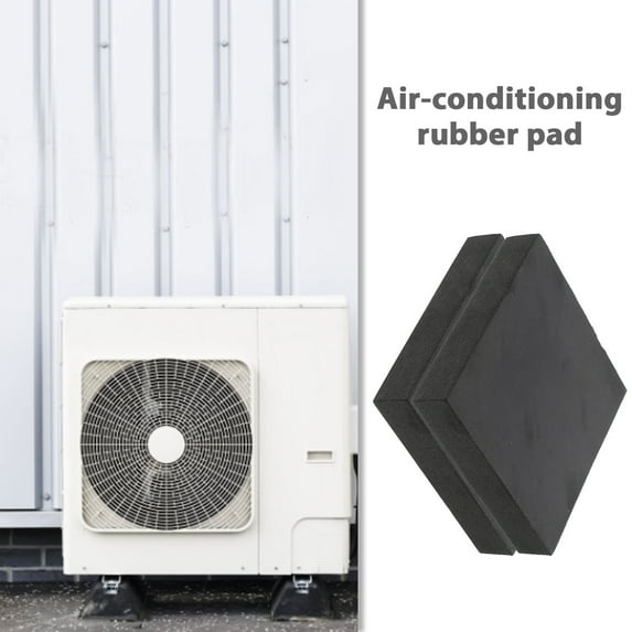 AURARMLET 2-Pack RV Jack Blocks Rubber Buffer Pads 10.5x10.5x0.8 Inch Black for Stabilizing and Dampening