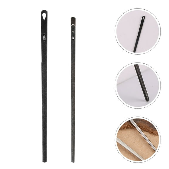 AURARMLET 2Pcs Sewing Needles Steel Material for Home Use Durable and Versatile Leathercraft Tools