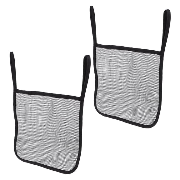 AURARMLET 2Pcs Stroller Storage Attachment Black Mesh Bag For Pushchair Use