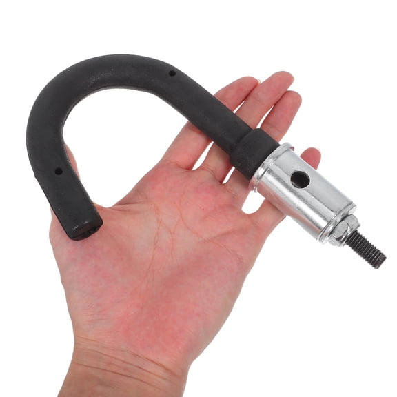 AURARMLET 2Pcs Black Ladder Roof Hook Made of Metal and Plastic for Heavy Duty Outdoor and Indoor Use