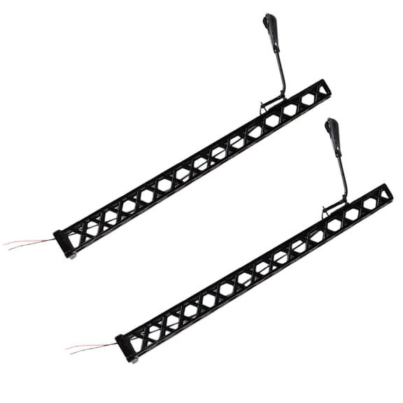 AURARMLET Model Railroad Lights Train Lamp Model Black Stainless Steel 2Pcs Diy Material