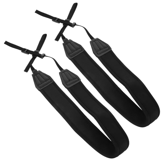 AURARMLET 2-Pack Universal Camera Shoulder Strap Black Neoprene Adjustable Comfortable
